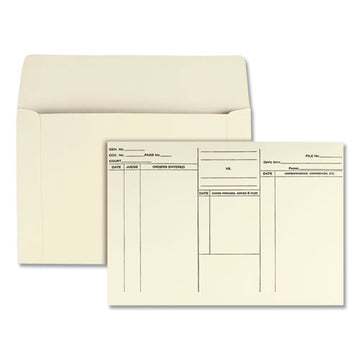 Quality Park™ Attorney's Envelope-transport Case File, Cheese Blade Flap, Fold Flap Closure, 10 X 14.75, Cameo Buff, 100-box freeshipping - TVN Wholesale